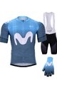BONAVELO Cyklistický mega set - MOVISTAR 2020 - černá/modrá