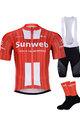 BONAVELO Cyklistický mega set - SUNWEB  2020 - černá/červená