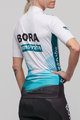 BONAVELO Cyklistický dres s krátkým rukávem - BORA 2021 - bílá/černá/zelená