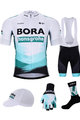 BONAVELO Cyklistický mega set - BORA 2021 - bílá/zelená/černá