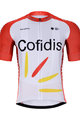 BONAVELO Cyklistický dres s krátkým rukávem - COFIDIS 2021 - bílá/červená