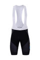 BONAVELO Cyklistické kalhoty krátké s laclem - DSM 2022 - černá/modrá