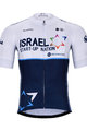 BONAVELO Cyklistický dres s krátkým rukávem - ISRAEL 2021 - modrá/bílá