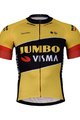 BONAVELO Cyklistický dres s krátkým rukávem - JUMBO-VISMA 2022 - žlutá/černá