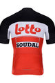 BONAVELO Cyklistický dres s krátkým rukávem - LOTTO SOUDAL 2022 - černá/červená