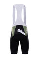 BONAVELO Cyklistické kalhoty krátké s laclem - QHUBEKA ASSOS 2021 - bílá/světle zelená