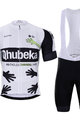 BONAVELO Cyklistický krátký dres a krátké kalhoty - QHUBEKA ASSOS 2021 - světle zelená/bílá