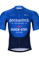 BONAVELO Cyklistický dres s krátkým rukávem - QUICKSTEP 2021 - modrá/bílá