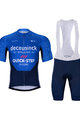BONAVELO Cyklistický krátký dres a krátké kalhoty - QUICKSTEP 2021 - bílá/modrá