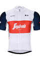 BONAVELO Cyklistický dres s krátkým rukávem - TREK 2021 - modrá/bílá/červená