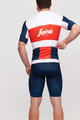 BONAVELO Cyklistický dres s krátkým rukávem - TREK 2021 - modrá/bílá/červená