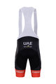 BONAVELO Cyklistické kalhoty krátké s laclem - UAE 2021 - bílá/červená/černá