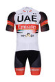 BONAVELO Cyklistický krátký dres a krátké kalhoty - UAE 2021 - bílá/černá