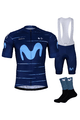 BONAVELO Cyklistický mega set - MOVISTAR 2022 - černá/modrá