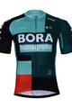 BONAVELO Cyklistický krátký dres a krátké kalhoty - BORA 2022 - červená/černá/zelená