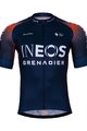 BONAVELO Cyklistický krátký dres a krátké kalhoty - INEOS GRENADIERS '22 - modrá/červená