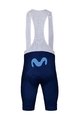 BONAVELO Cyklistické kalhoty krátké s laclem - MOVISTAR 2022 - modrá