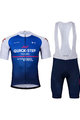 BONAVELO Cyklistický krátký dres a krátké kalhoty - QUICKSTEP 2022 - modrá/bílá