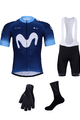BONAVELO Cyklistický mega set - MOVISTAR 2024 - modrá/černá