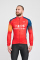 BONAVELO Cyklistický dres s dlouhým rukávem zimní - INEOS 2024 WINTER - modrá/červená