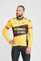 BONAVELO Cyklistický dres s dlouhým rukávem zimní - JUMBO-VISMA 2025 WNT - žlutá/černá