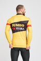 BONAVELO Cyklistický dres s dlouhým rukávem zimní - JUMBO-VISMA 2023 WNT - černá/žlutá