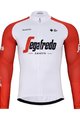 BONAVELO Cyklistický dres s dlouhým rukávem zimní - TREK 2024 WINTER - modrá/bílá/červená