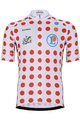BONAVELO Cyklistický dres s krátkým rukávem - TOUR DE FRANCE 2025 - červená/bílá