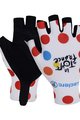 BONAVELO Cyklistické rukavice krátkoprsté - TOUR DE FRANCE 2025 - bílá/červená