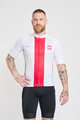 BONAVELO Cyklistický dres s krátkým rukávem - POLAND I. - bílá/červená