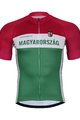 BONAVELO Cyklistický krátký dres a krátké kalhoty - HUNGARY - zelená/bílá/černá/červená