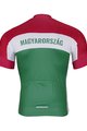 BONAVELO Cyklistický krátký dres a krátké kalhoty - HUNGARY - zelená/červená/bílá/černá