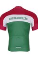 BONAVELO Cyklistický krátký dres a krátké kalhoty - HUNGARY - zelená/bílá/černá/červená