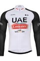 BONAVELO Cyklistický zimní dres a kalhoty - UAE 2023 WINTER - černá/červená/bílá