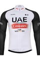 BONAVELO Cyklistický zimní dres a kalhoty - UAE 2024 WINTER - černá/bílá/červená