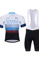BONAVELO Cyklistický krátký dres a krátké kalhoty - SLOVAKIA - bílá/červená/černá/modrá