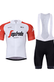 BONAVELO Cyklistický krátký dres a krátké kalhoty - TREK 2024 - červená/černá/bílá