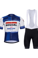 BONAVELO Cyklistický krátký dres a krátké kalhoty - SOUDAL QUICK-STEP 24 - modrá/bílá/černá