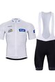 BONAVELO Cyklistický krátký dres a krátké kalhoty - TOUR DE FRANCE 2024 - černá/bílá/modrá