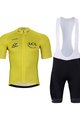 BONAVELO Cyklistický krátký dres a krátké kalhoty - TOUR DE FRANCE 2024 - černá/žlutá