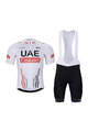 BONAVELO Cyklistický krátký dres a krátké kalhoty - UAE 2024 - černá/bílá