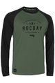 ROCDAY Cyklistický dres s dlouhým rukávem letní - PATROL - černá/zelená