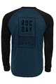 ROCDAY Cyklistický dres s dlouhým rukávem letní - STAGE - černá/modrá