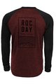 ROCDAY Cyklistický dres s dlouhým rukávem letní - STAGE - červená/černá