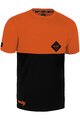 ROCDAY Cyklistický dres s krátkým rukávem - DOUBLE - oranžová/černá