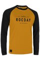 ROCDAY Cyklistický dres s dlouhým rukávem letní - PATROL - černá/žlutá