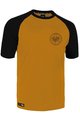 ROCDAY Cyklistický dres s krátkým rukávem - GRAVEL - žlutá/černá