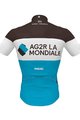 ROSTI Cyklistický dres s krátkým rukávem - AG2R 2020 - modrá/hnědá/bílá
