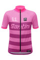 Santini Cyklistický dres s krátkým rukávem - 365GS KIDS - růžová
