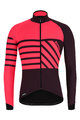 SANTINI Cyklistický dres s dlouhým rukávem zimní - SVOLTA WINTER - černá/bordó